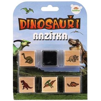 Teddies Razítka s poduškou 5+1 Dinosauři