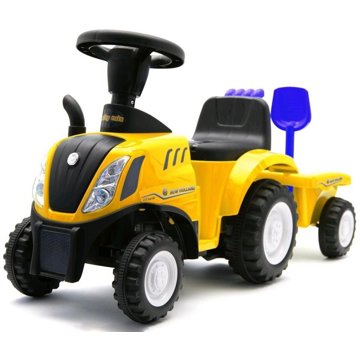 

BABY MIX New Holland - traktor s vlečkou a nářadím žluté