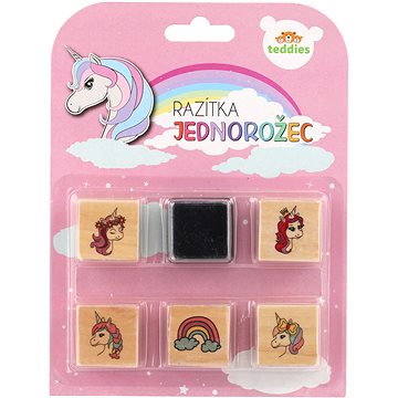 

Teddies Razítka s poduškou 5+1 Jednorožci