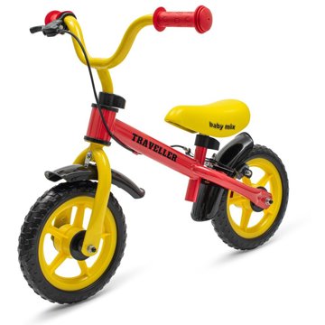 

BABY MIX Balanční kolo s brzdou Traveller červené