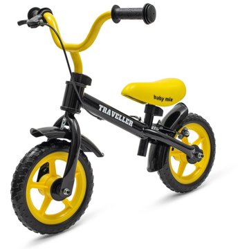 

BABY MIX Balanční kolo s brzdou Traveller černé