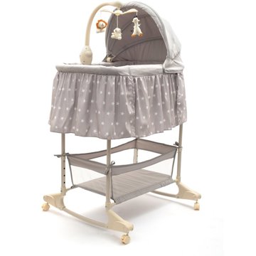

New Baby Multifunkční kolébka hvězdičky šedá