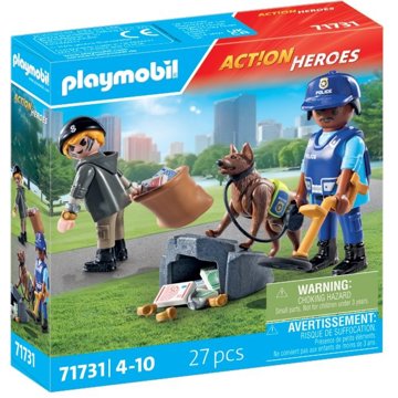 

Playmobil 71731 Policejní pátrání se psem