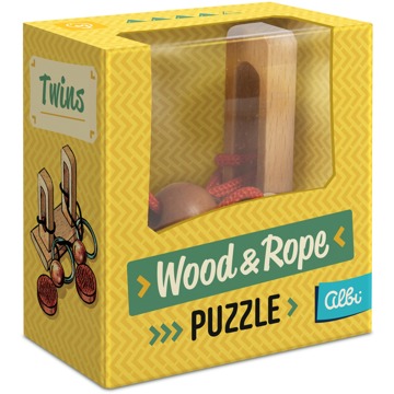 

Wood & Rope puzzle - Twins