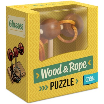 

Wood & Rope puzzle - Glasses