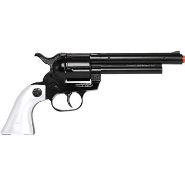

Kovbojský revolver kovový černý 12 ran