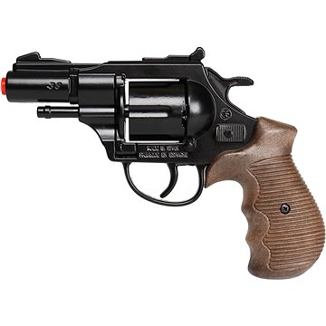 

Policejní revolver Gold Colection černý kovový 12 ran