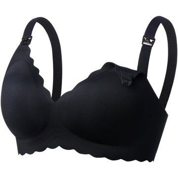 

Momcozy YN46 Seamless Support Floral Bra Black XL
