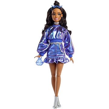 Barbie deluxe modelka v modrém topu