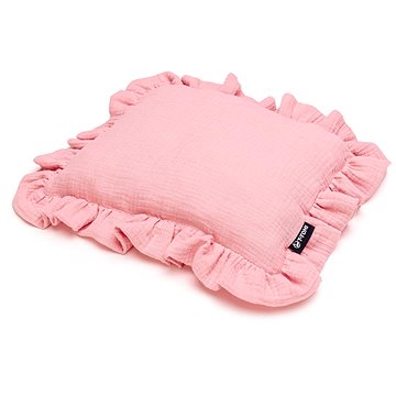 

T-TOMI Mušelínový polštářek s volánkem Pink
