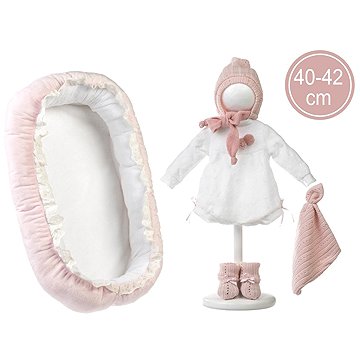 Llorens M740-88 obleček pro panenku miminko New Born velikosti 40–42 cm s doplňky