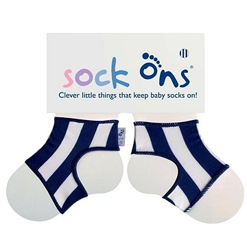 

Sock Ons Návleky na dětské ponožky, Navy Stripes 0-6 m