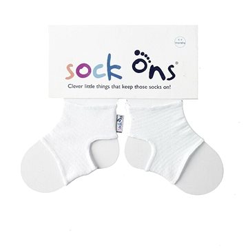 

Sock Ons Návleky na dětské ponožky, White 0-6 m