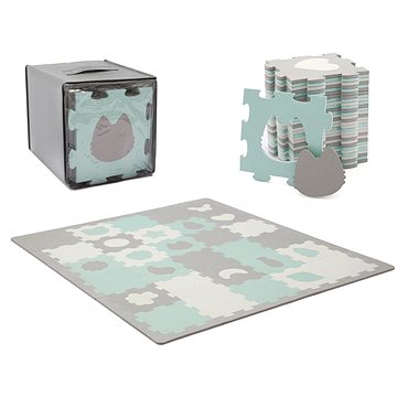 

Kinderkraft Select Podložka pěnová puzzle Luno 185 × 165 cm Mint 30 ks