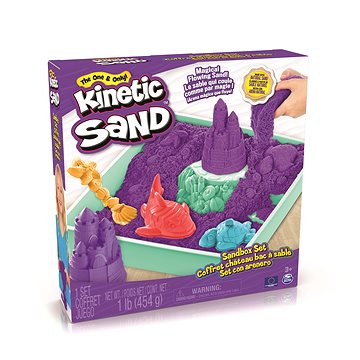 

Kinetic Sand Krabice tekutého písku s podložkou Fialová
