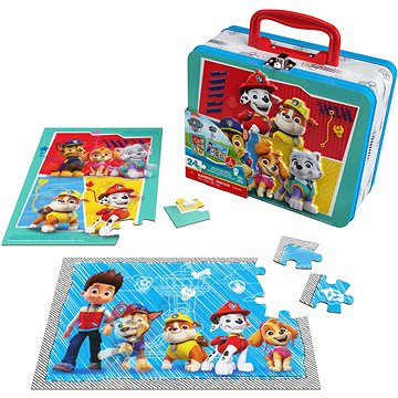 

SMG Tlapková Patrola Puzzle V plechové krabičce