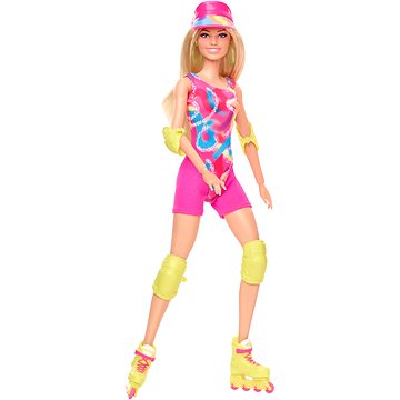 

Barbie ve filmovém oblečku na kolečkových bruslích