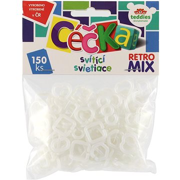 

Teddies Céčka svítící 150 ks retro mix