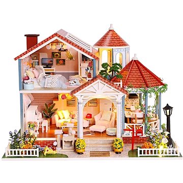

Dvěděti Miniatura domečku Dům barevné glazury