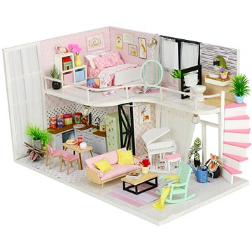 

Dvěděti Miniatura domečku Dům Anniny růžové melodie
