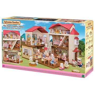 

Sylvanian Families Patrový dům s červenou střechou a se světly