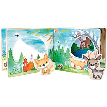 

Small Foot Dřevěná obrázková knížka - Interaktivní hra