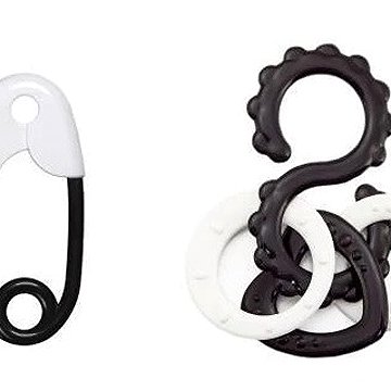 

Profibaby Chrastítko černobílé 13 cm, 2 ks