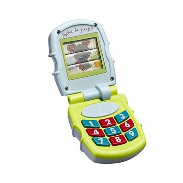 Vulli Hrající telefon žirafa Sophie modrý/zelený