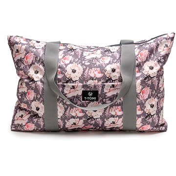 

T-TOMI Shopper Bag Grey Flowers
