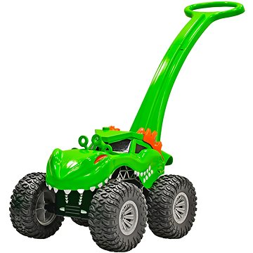 

Auto dinosaurus monster truck s bublifukovačem na baterie s náplní zelené