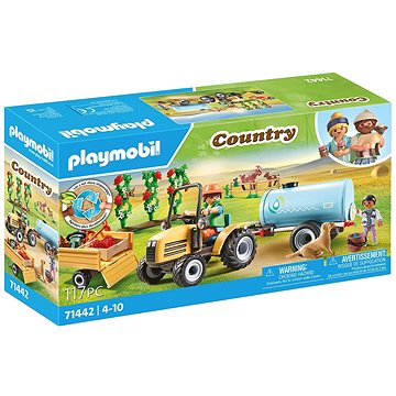 

Playmobil 71442 Traktor s přívěsem a nádrží na vodu