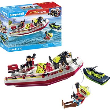 

Playmobil 71464 Hasičský člun s vodním skútrem