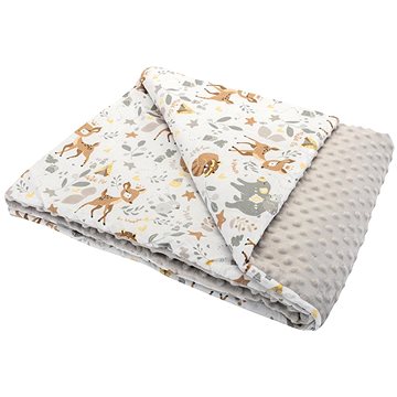 

Bomimi Deka minky 100 × 75 cm lesní zvířátka béžová
