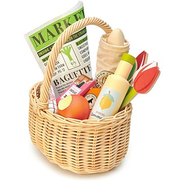 

Tender Leaf Proutěný nákupní košík na trh Wicker Shopping Basket