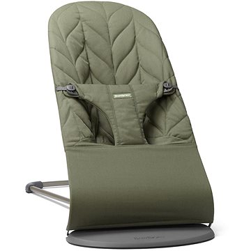 

Babybjörn Bliss Dark Green Woven Petal, tmavě šedá konstrukce