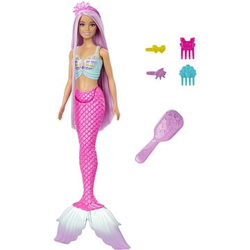 

Barbie Pohádková panenka s dlouhými vlasy - Mořská panna