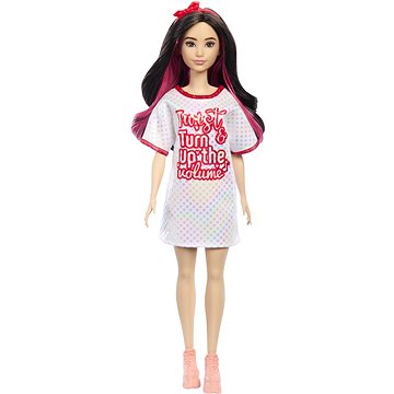 

Barbie Modelka - Bílé lesklé šaty