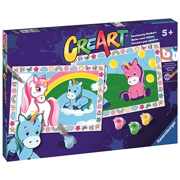 

Ravensburger 236992 CreArt Roztomilí jednorožci