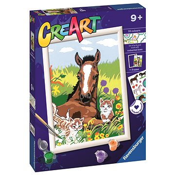 

Ravensburger 235728 CreArt Kůň a koťata