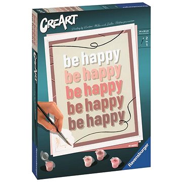 

Ravensburger 235445 CreArt Buď šťastný: Be happy