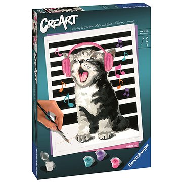 

Ravensburger 235452 CreArt Zpívající kočka