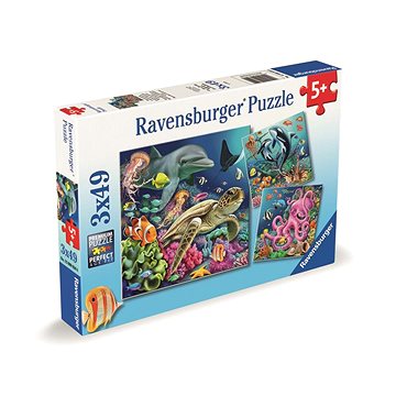 

Ravensburger 120008590 Život pod vodou 3x49 dílků