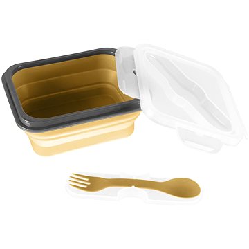 

Zopa Svačinový box s příborem malý Mustard Yellow