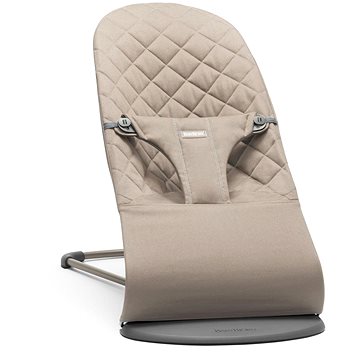 

Babybjörn Bliss Sand Grey Woven, tmavě šedá konstrukce