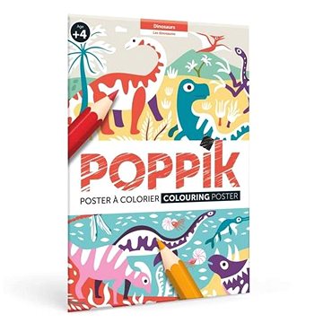 

POPPIK Omalovánkový plakát Dinosauři
