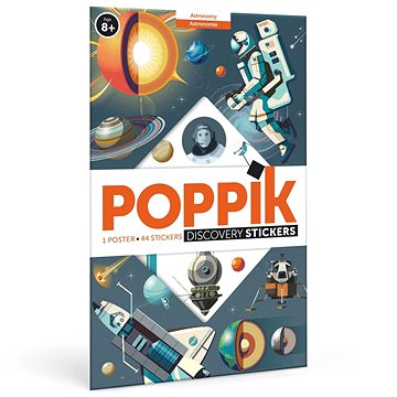 

POPPIK Vzdělávací samolepkový plakát Astronomie