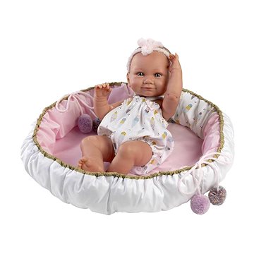 

Llorens 73806 New Born Holčička - realistická panenka miminko s celovinylovým tělem - 40 cm