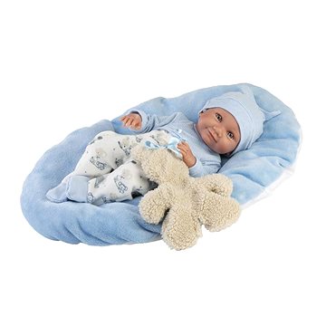 

Llorens 73807 New Born Chlapeček - realistická panenka miminko s celovinylovým tělem - 40 cm