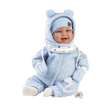 

Llorens 84479 New Born - realistická panenka miminko se zvuky a měkkým látkovým tělem - 44 cm