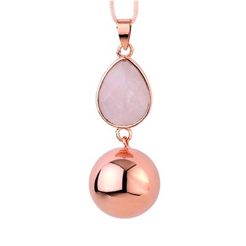 

Bola Fantasy Rose gold faceted pink drop